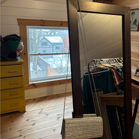 Aldo Metallic Silver Clutch - Picture 2 of 8